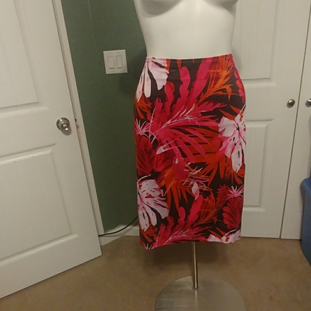 Jones New York Tropical Floral Skirt 24W